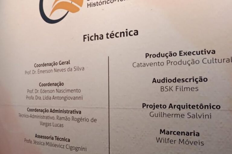 Ficha técnica da exposição