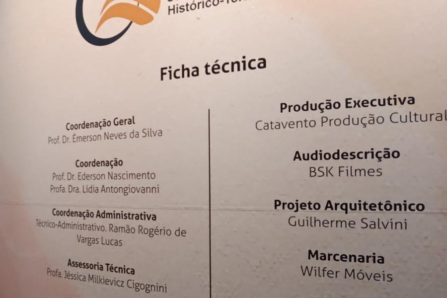 Ficha técnica da exposição